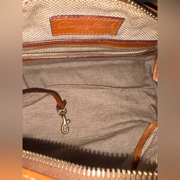 Dooney & Bourke Black and Tan Satchel - Picture 9 of 13